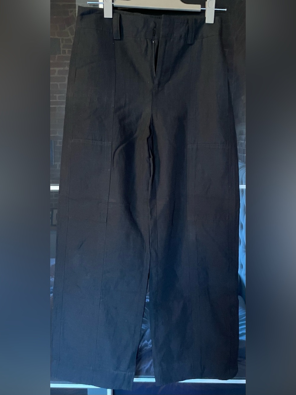 Vince women Black Wide-Leg Trousers size 0
